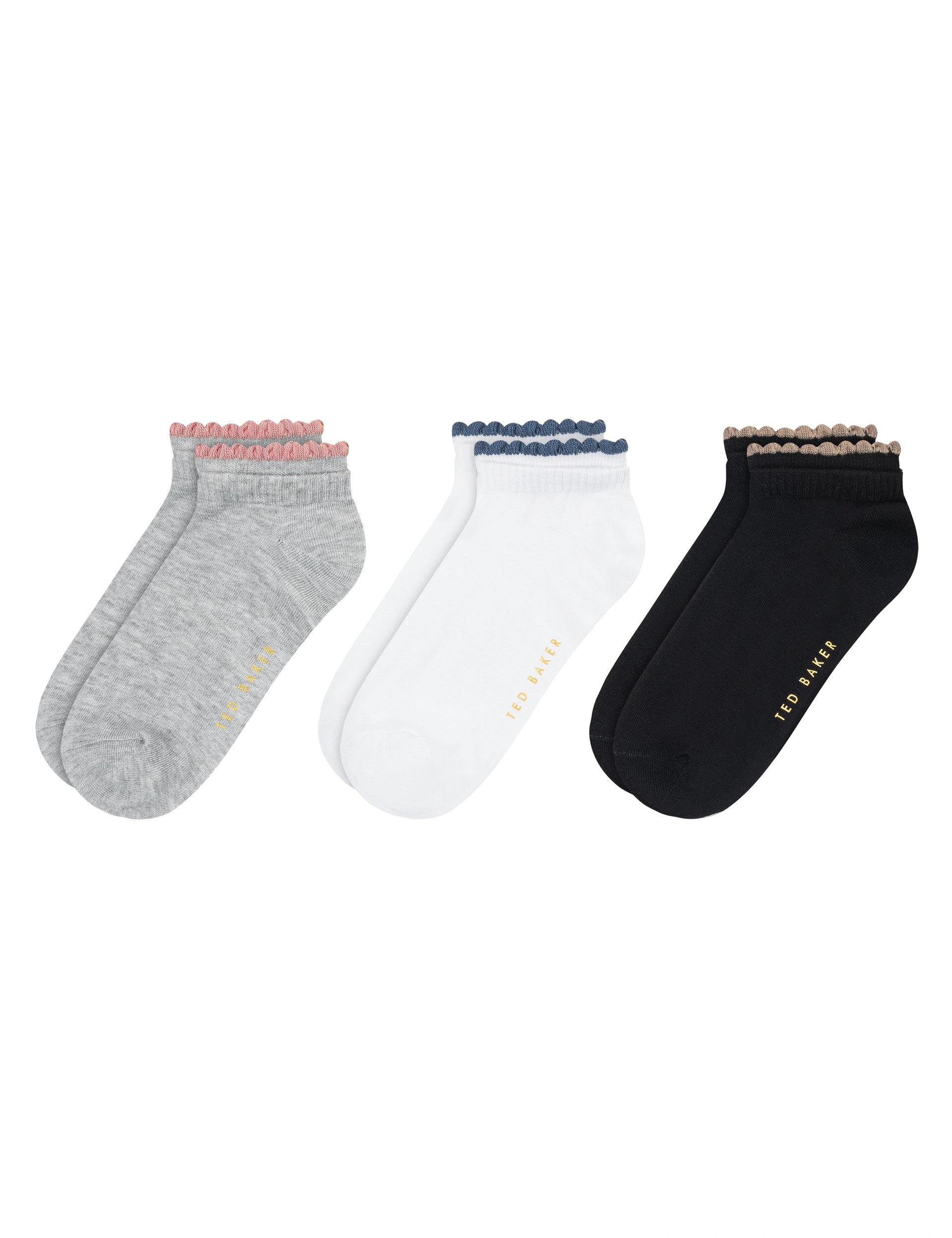 3er Pack Damen Sneaker Socken: Doppelte Bündchen, maximaler Komfort, minimalistischer Stil!